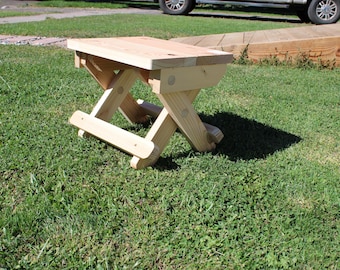 Wooden Folding Stool