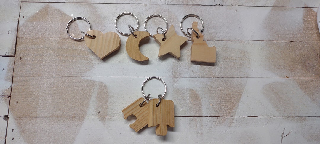Woodspring Keychains Wooden Keychain - Etsy