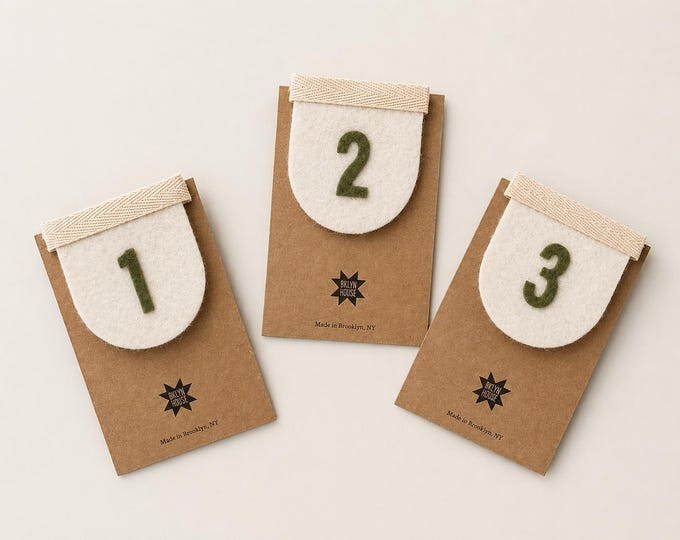 Replacement Felt Number for High Chair Banner, Birthday Add-On Number 1–5