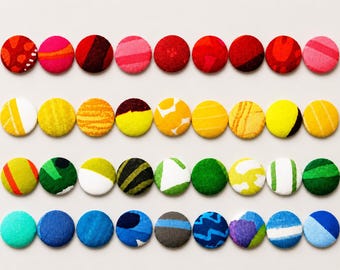 Marimekko Fabric Magnets, Colorful Dorm Room, Locker and Office Decor