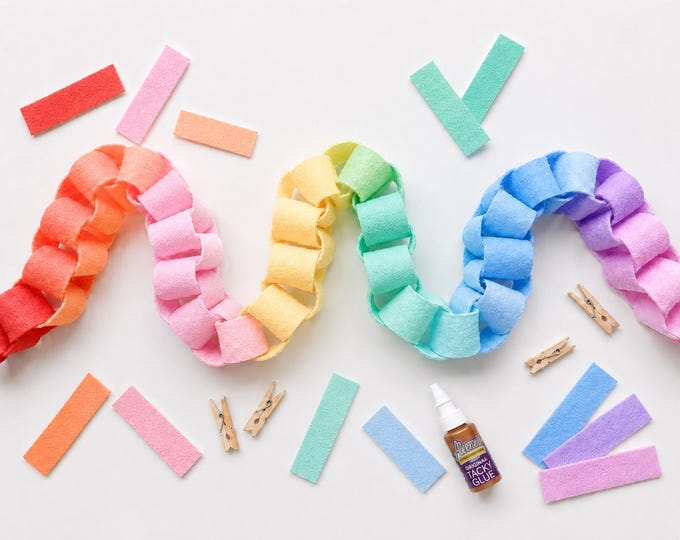 DIY Felt Chain Garland Kit, Classroom Craft and Dorm Decor, Back to School Activity