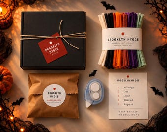 DIY Felt Chain Garland Kit – Halloween Craft Kit, Party Activity, Vintage Halloween Decor