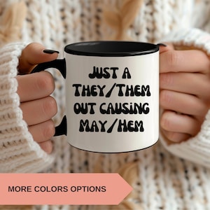 They/Them Pronouns Mug, Gay Rights Mug, Human Rights Mug, Equality Mug, Rainbow Mug, Pride Mug, Equal Rights Mug, Nonbinary Gift