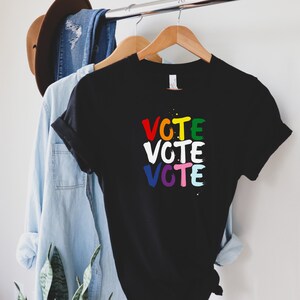 Vote T-shirt, Election 2024 Shirt, Voter Shirt, Democrat Shirt, Politics Shirt, Voter Shirt, Register to Vote Shirt