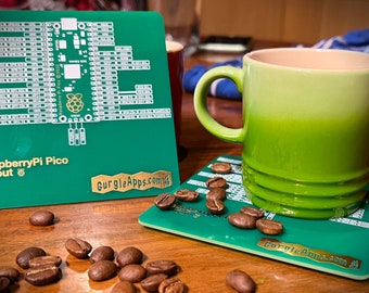 Sous-verre RaspberryPi Pico Brochage PCB