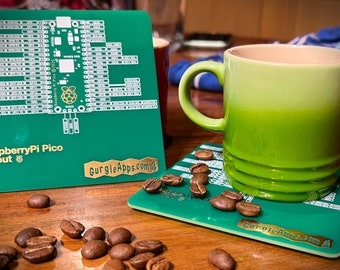 RaspberryPi Pico Pinout PCB Coaster