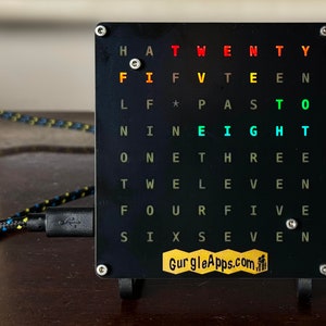 Color Word Clock Kit operated by WiFi image 2