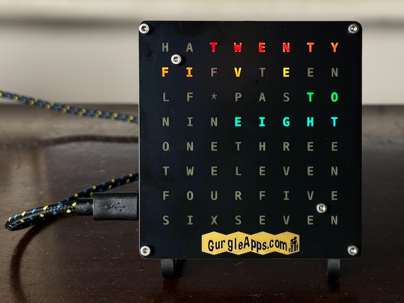 Color Word Clock Kit operated by WiFi image 2