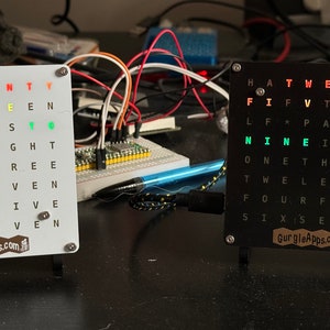 Color Word Clock Kit operated by WiFi image 3