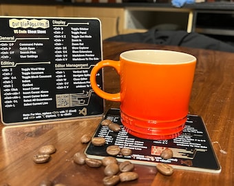 Folha de dicas do VS Code PCB Coaster: presente para entusiastas de tecnologia