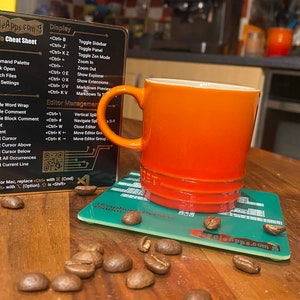 Coaster-paket - Raspberry Pi Pico Pinout och VS-kod fusklapp