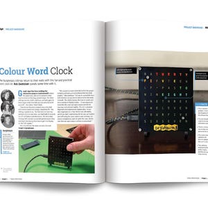 Wifi Color Word Clock Kit – DIY Electronics Project - Fathers Day Gift ...