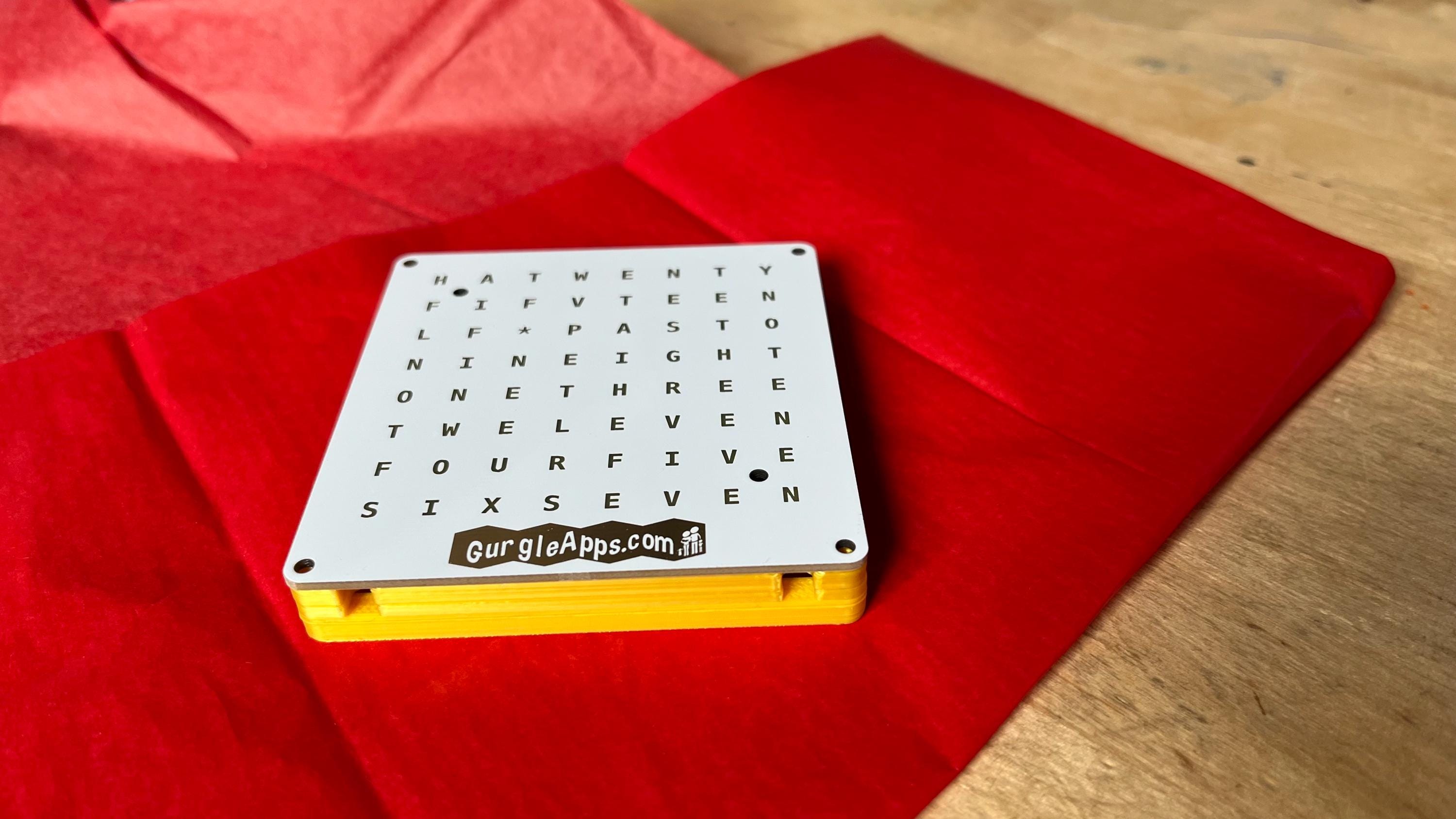 Solder-free LED Word Clock Kit, DIY Electronics Gift, STEM Kit for ...