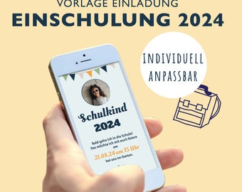 digitale Einladung zur Einschulung 2024