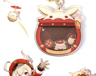 Cute Genshin Impact Klee Jumpty Dumpty Shaker Keychain (2.5")
