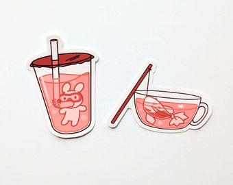 Pink Drink Series Stickers