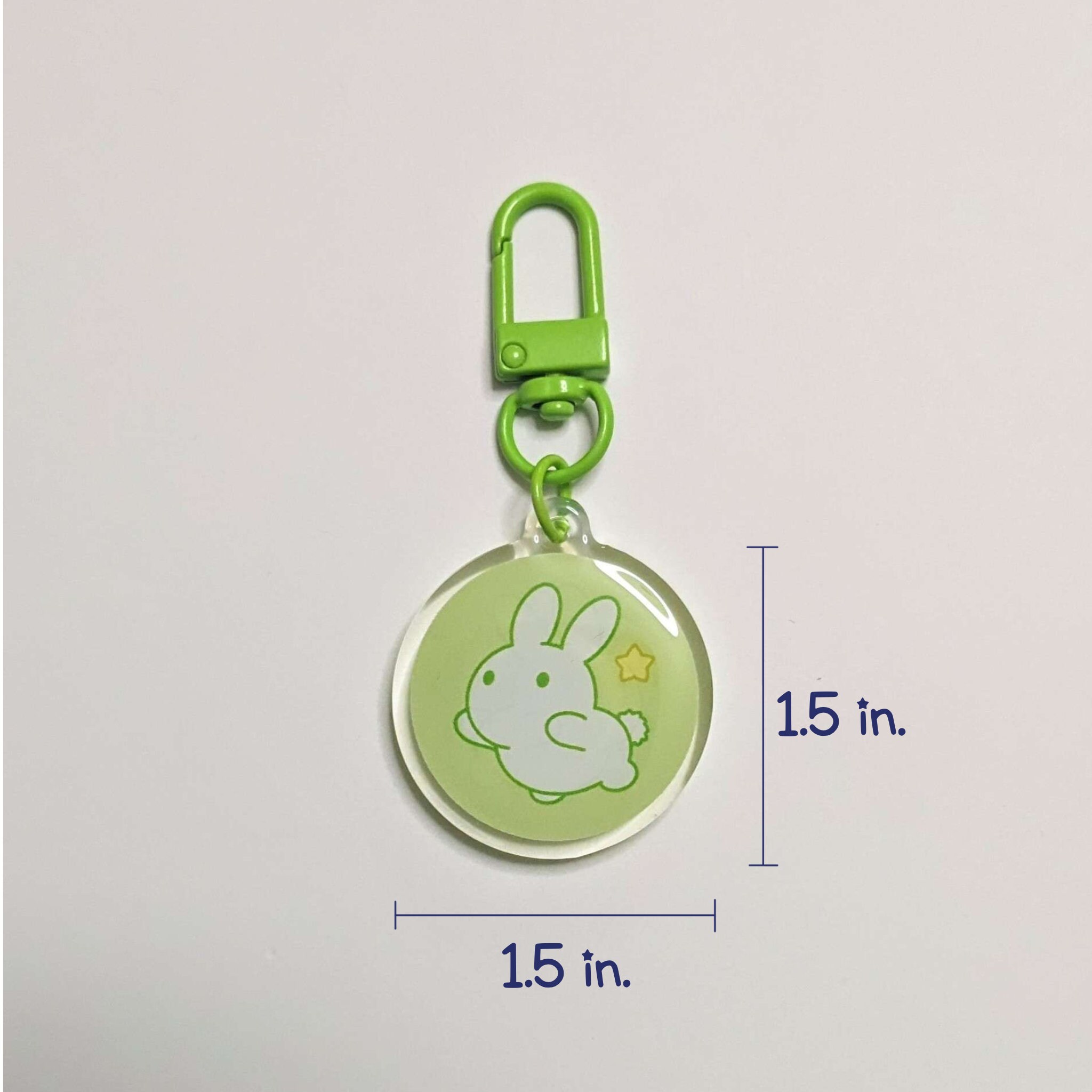 Cute Bunny Rabbit Keychain - Etsy