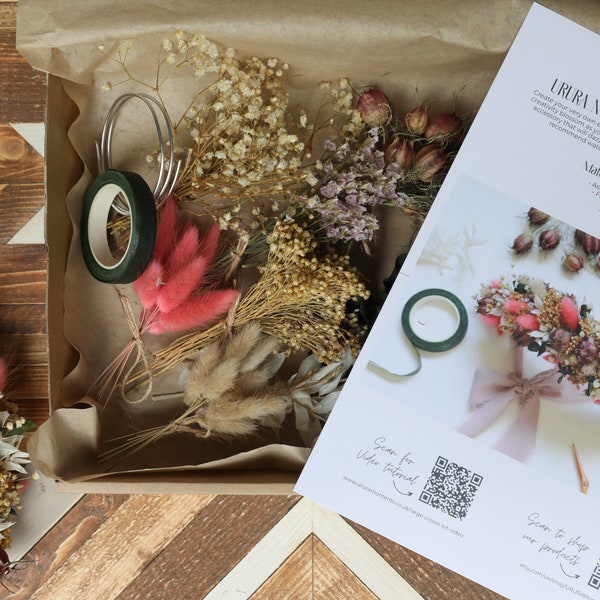 DIY Dried Flower Crown Kit | Perfect for Hen Do | Flower Crown | Craft Kit | Hen Activity | Step-by-Step Video Tutorial included