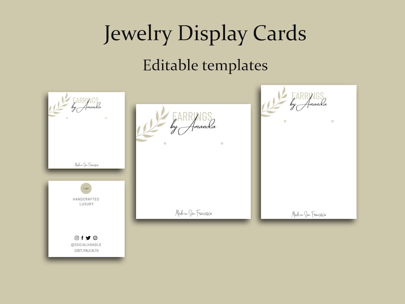 PRINTABLE Earring Card Template - Il 794xN.4938737283 Tujd 