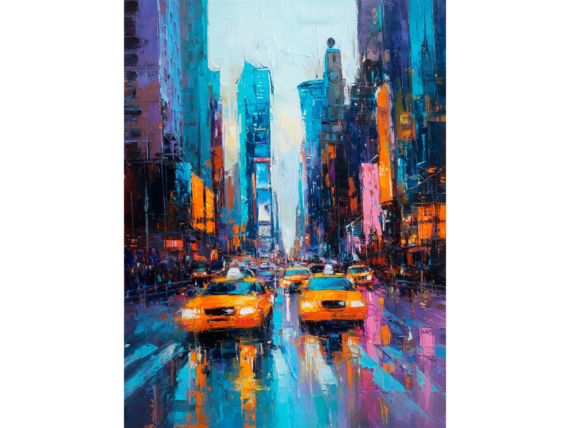 Nyc rain painting - Etsy 日本