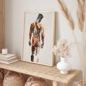 Gay Gemälde Aquarell Männerkörper Aquarell Kunstdruck Geschenke für Ihn von FeelingPrints Bild 3