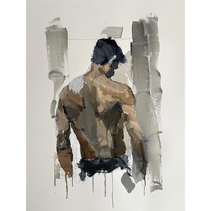 Male Body Art Print Gay Watercolor Painting Male Bodies Wall Art Decor Gifts by FeelingPrints