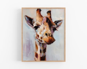 キリン 絵画 Amazon co jp アートパネル カラフルのキリン ポスター
