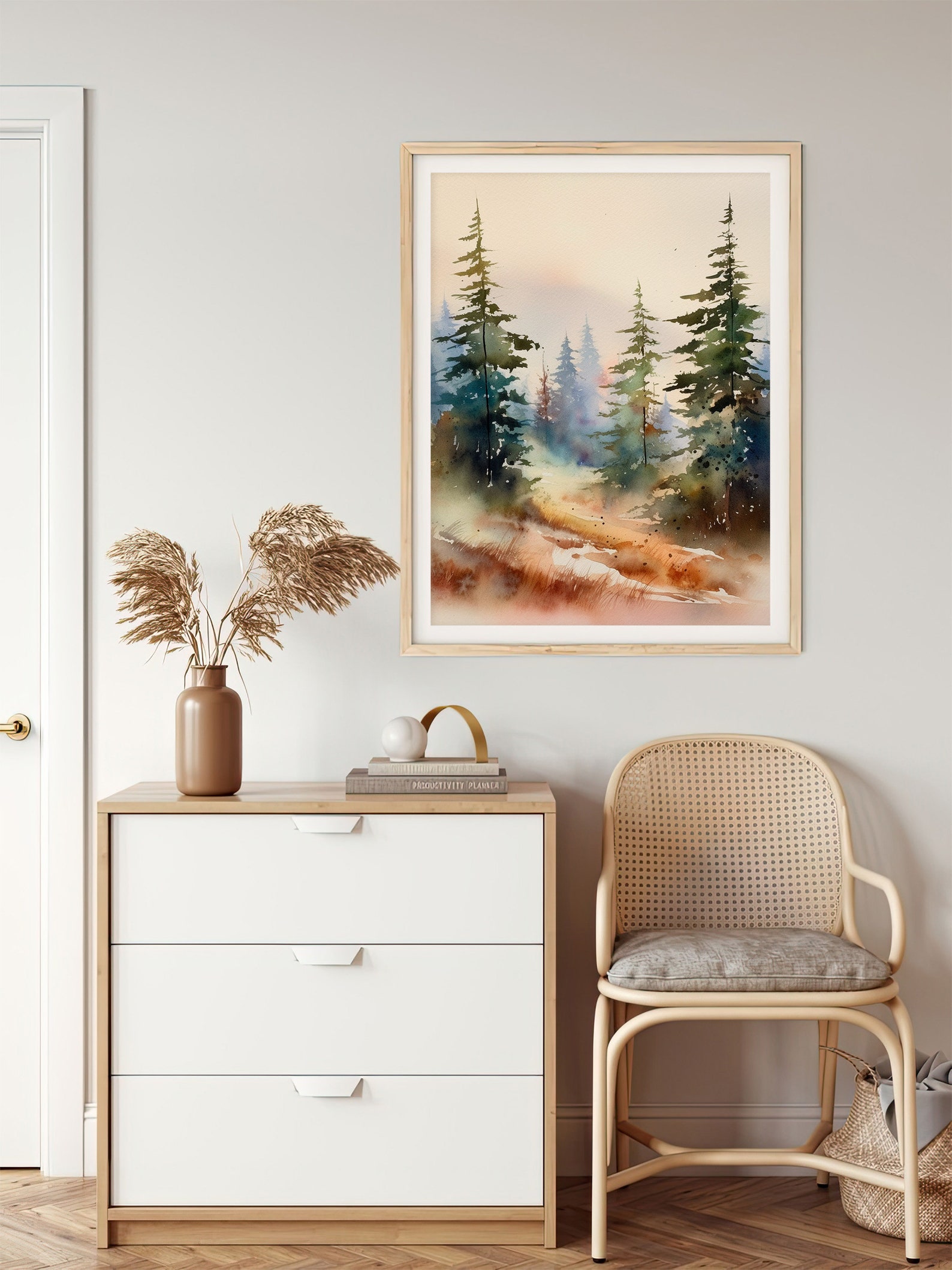 Utah Landscape Painting Pine Trees Watercolor Art Print Evergreen Art Utah Landscape Painting Pine Trees Watercolor Art Print Evergreen Art