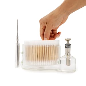 Apex Ancillary ISO Station XL | Built Around Your Favorite 300ct Cotton Swab Containers | Integrated Pump Bottle, Tool, & Cap Slot