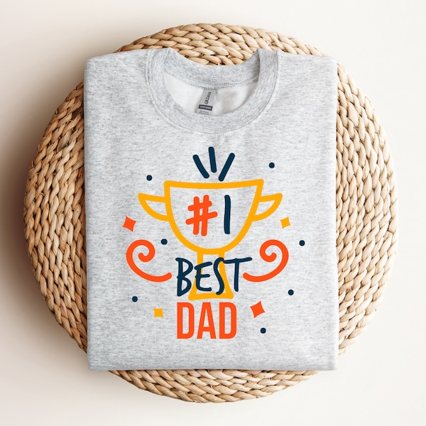 Number One Best Dad Shirt Father's Day T Shirt Designs PDF, PNG, JPEG Clipart Digital Downloads for Shirts Cut Files for Cricut Silhouette.