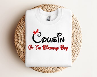 Cousin of the Birthday Boy Family Vacation Trip Squad Shirt Design PNG PDF SVG Instant Digital Download Cricut Sublimation File