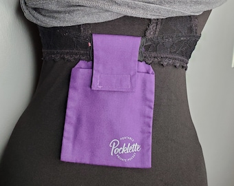 Pocklette: Under Clothing Travel Pocket for Bra or Belt - 16 Colors Available