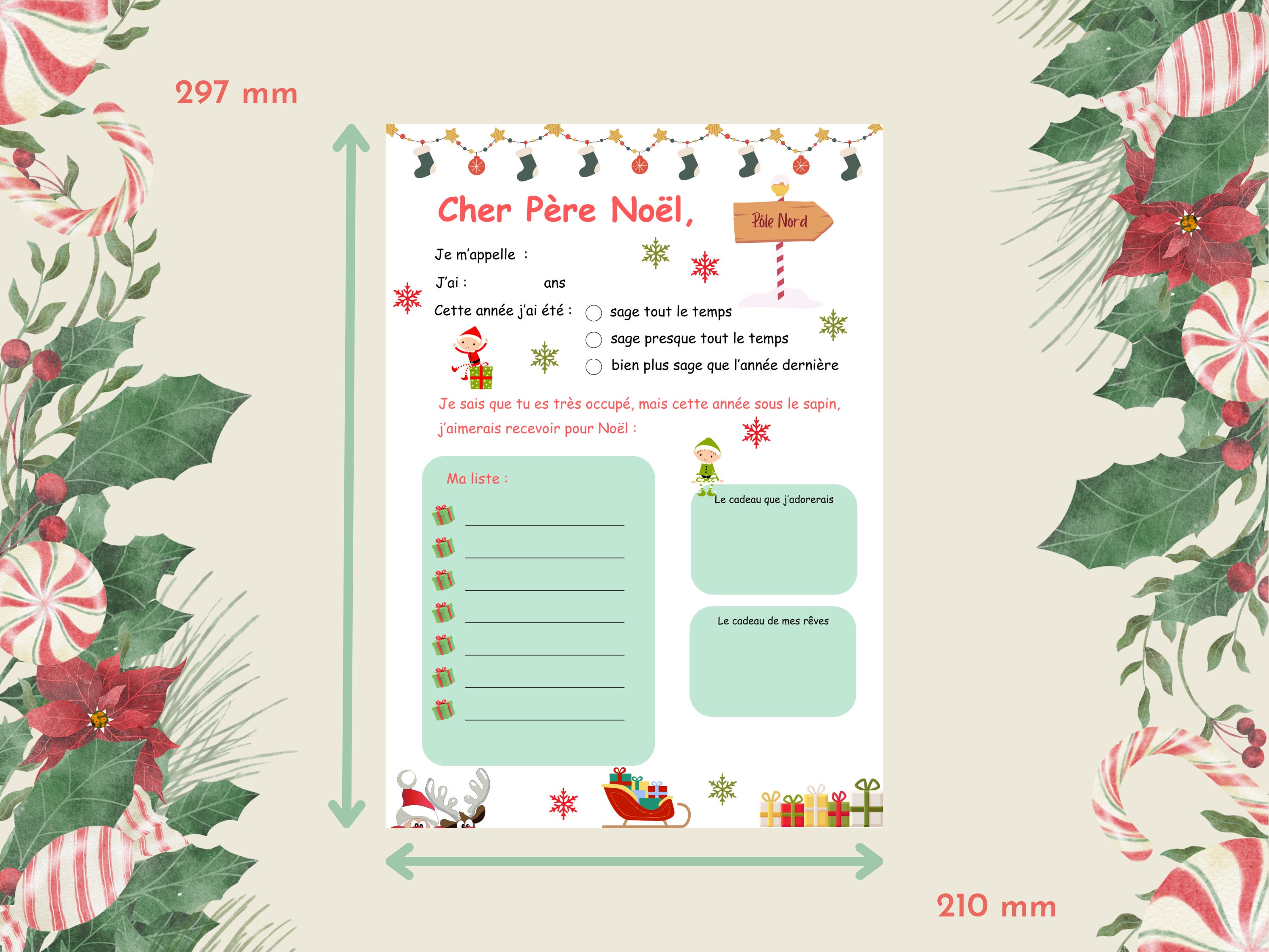 Lettre Imprimable Pour Le Père Noël Lettre Réponse Du Père Noël