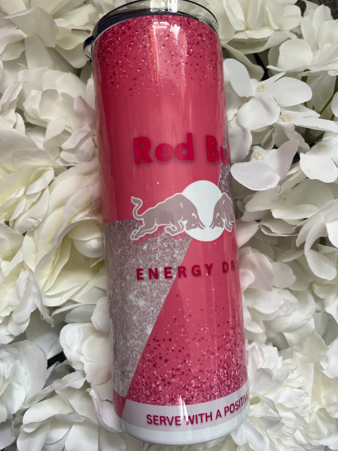 Pink Red Bull Energy Drink Sublimation Tumbler Etsy