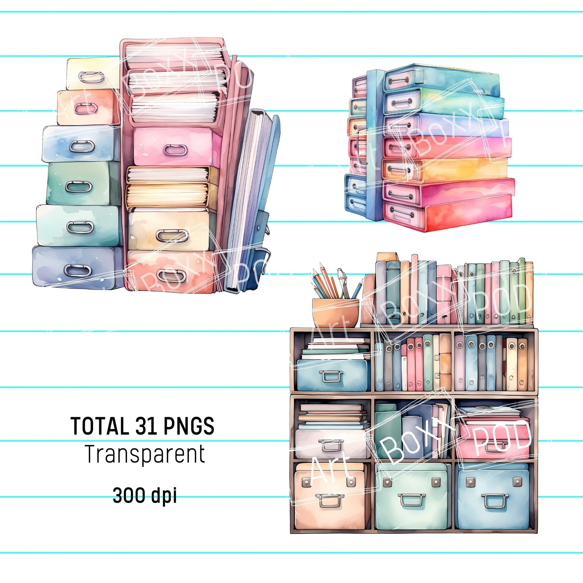 Back to School Clipart Bundle, Classroom Decor, Download Digital ...