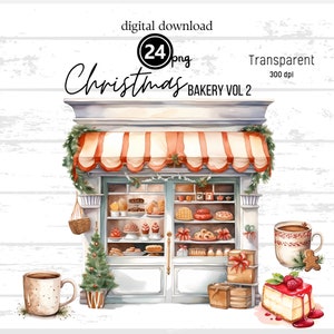 Christmas Clipart, Christmas Treats, Christmas Storefront, Christmas Shop, Cute Christmas PNG, Ornament Clipart, Cute Christmas PNG V2