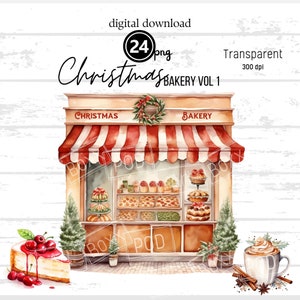Christmas Clipart, Christmas Treats, Christmas Storefront, Christmas Shop, Cute Christmas PNG, Ornament Clipart, Cute Christmas PNG V1