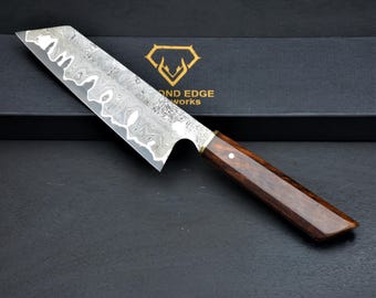 Handmade Japanese Chef Knife, Bunka knife, San Mai chef Knife, Razor Sharp  Kitchen Knife, Damascus Kochmesser ,gift box,  Kiritsuke knife