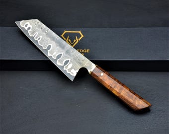 Handmade Japanese Chef Knife, Bunka knife, San Mai chef Knife, Razor Sharp  Kitchen Knife, Damascus Kochmesser ,gift box,  Kiritsuke knife
