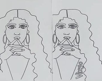Vorgefertigte personalisierte Sternzeichen Leinwand Paint N Sip Geburtstagsfeiern