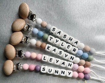 Personalized Baby Pacifier Clip