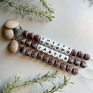 Personalized Baby Pacifier Clip Sports image 3