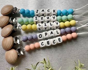 Personalized Baby Pacifier Clip