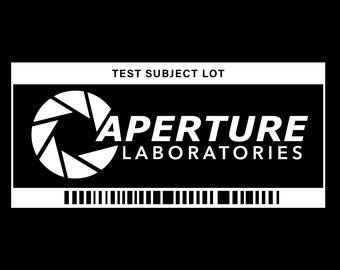 Aperture Science Test Subject Parking Decal - New Design