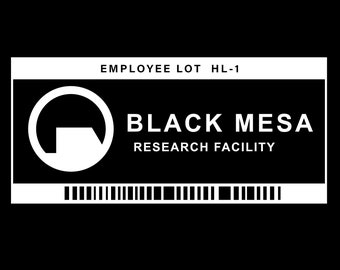 Black Mesa Employee Parking Decal