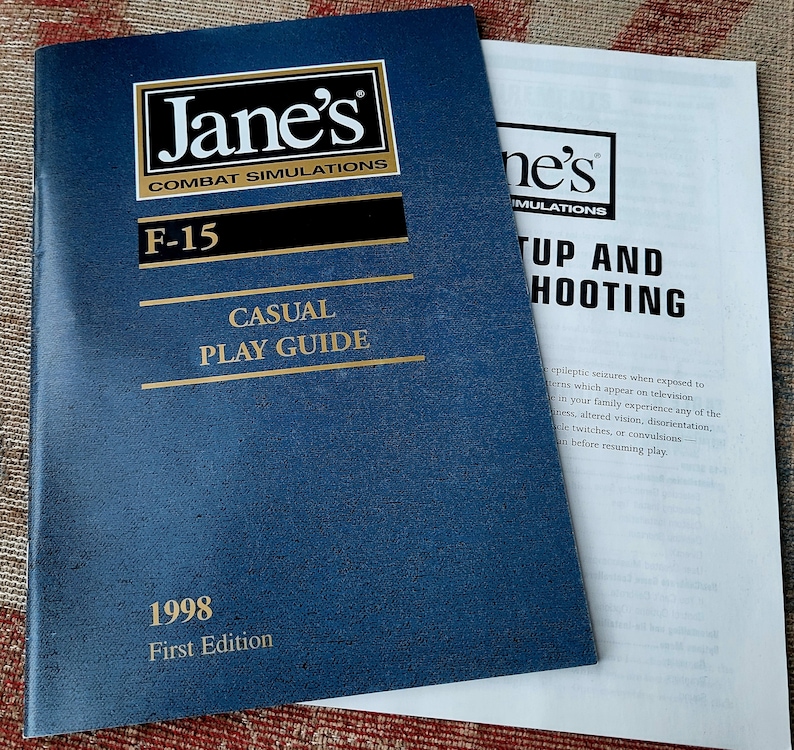 1998 - Jane's F-15 - Combat Simulator - PC - Big Box - Complete ...