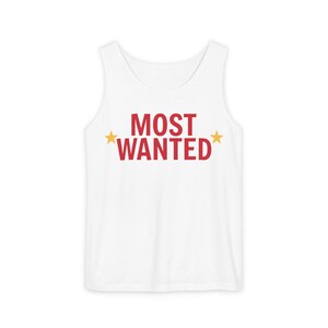 Most Wanted Cowboy Tank, Western Shirt, Rodeo Outfit, Cropped Tank Western Bachelorette T-Shirt