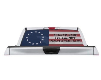 American Flag Rear Window Perf Decal Graphic for Truck SUV - Etsy