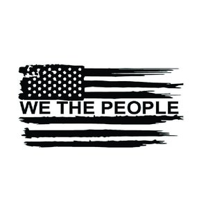 We the People American Flag Decal Sticker. Car, Window