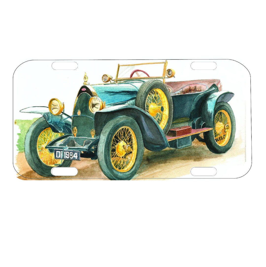 Vintage Car License Plate Tag Graphic for Truck SUV or Car Etsy